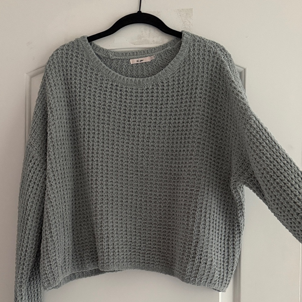 Cozy Gray Knit Sweater